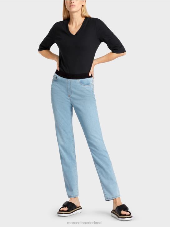 kleding babyblauw 464J801 siena elastische stretchjeans Marc Cain