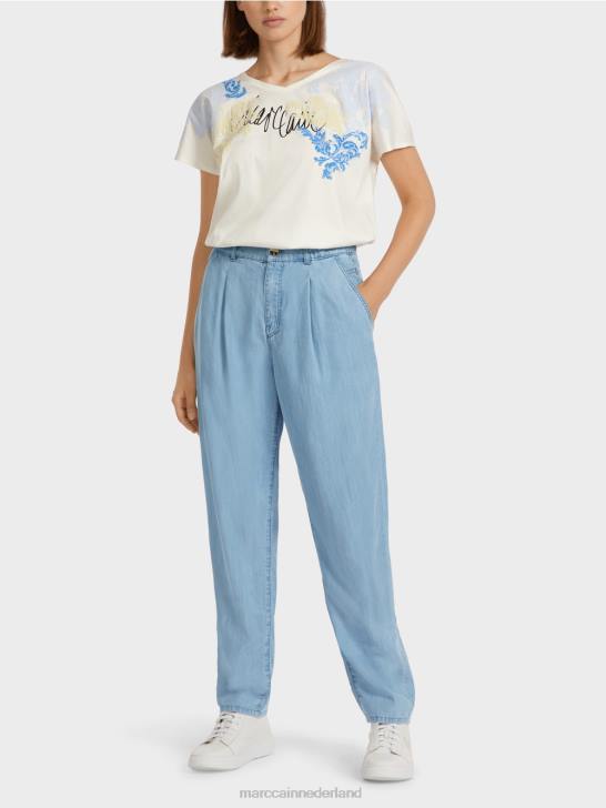 kleding babyblauw 464J805 "Samen heroverwegen" jeans Marc Cain