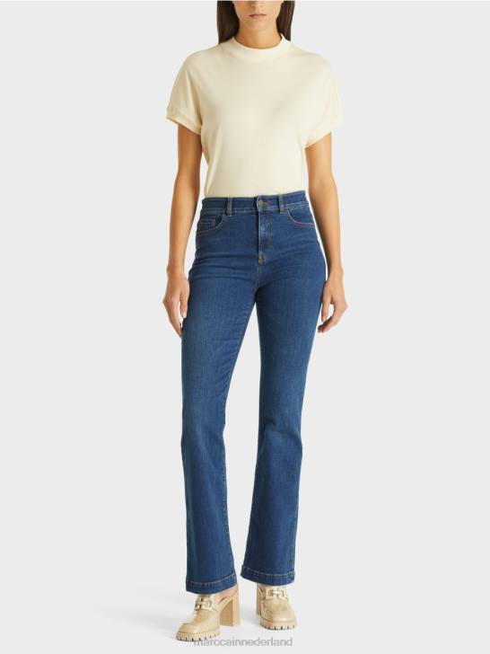 kleding blauwe denim 464J811 Faro "samen heroverwegen" jeans Marc Cain