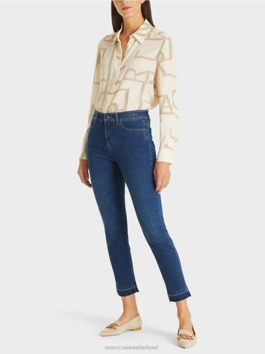 kleding blauwe denim 464J814 silea jeans "rethink Together". Marc Cain