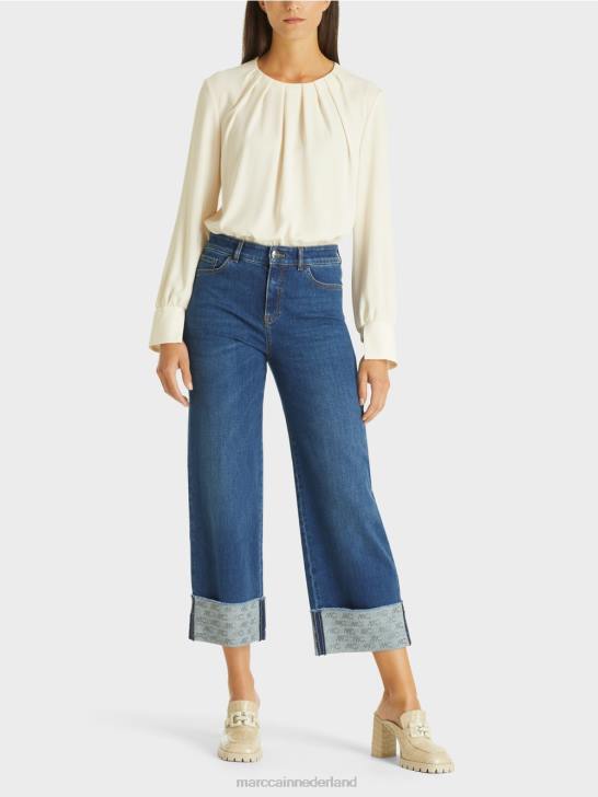 kleding blauwe denim 464J820 fes "samen heroverwegen" jeans Marc Cain