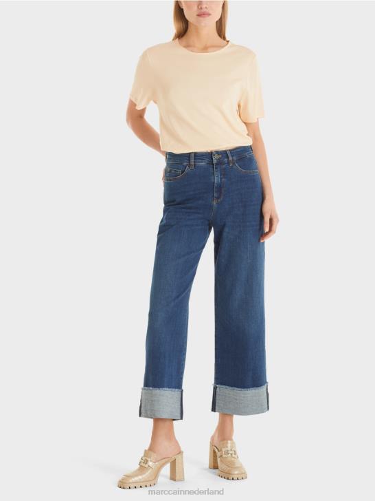 kleding blauwe denim 464J826 "samen heroverwegen" jeans fes Marc Cain