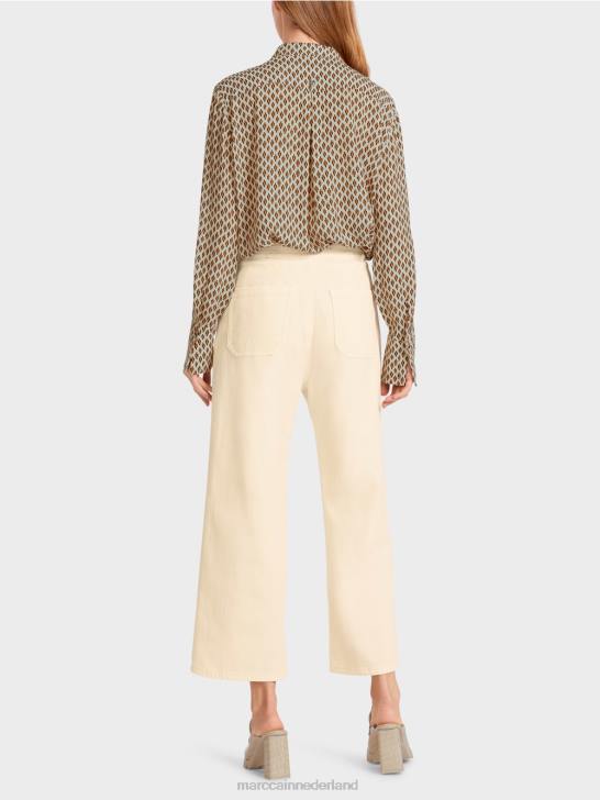 kleding crème 464J792 \"rethink Together\" five-pocket-jeans Marc Cain