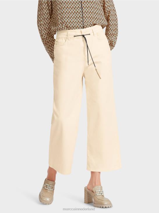 kleding crème 464J792 \"rethink Together\" five-pocket-jeans Marc Cain