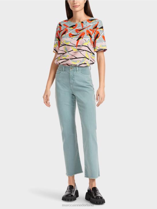 kleding donker hemelsblauw 464J790 "Samen heroverwegen" broek forli Marc Cain