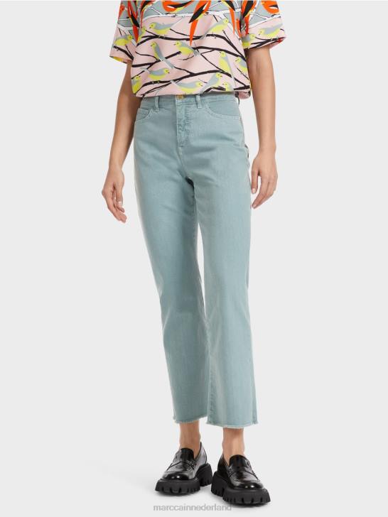 kleding donker hemelsblauw 464J790 \"Samen heroverwegen\" broek forli Marc Cain