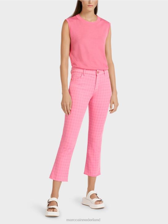 kleding fel roze 464J806 "rethink Together" gekleurde jeans Marc Cain