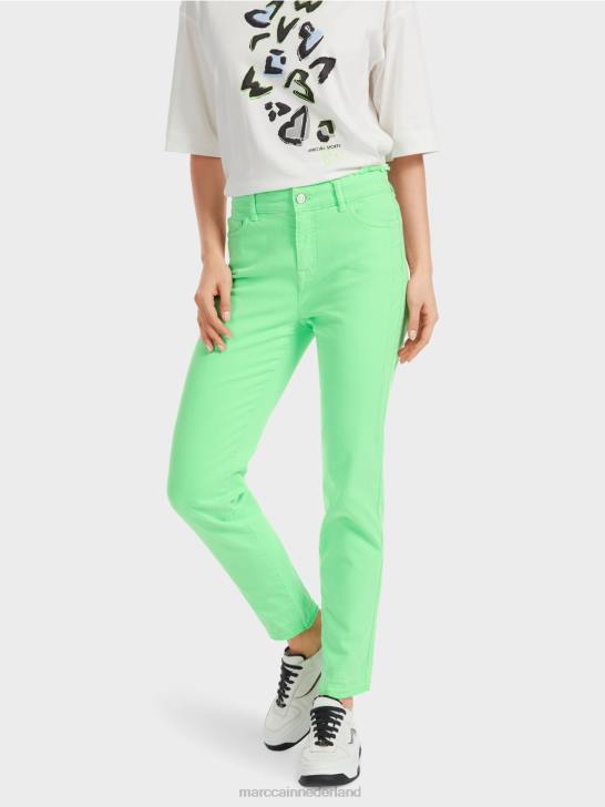 kleding helder schokkend groen 464J758 \"Samen heroverwegen\" jeans silea Marc Cain