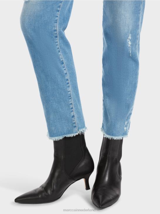 kleding vintage blauw 464J748 fyli jeans met vernietigde effecten Marc Cain