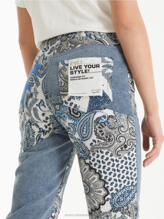 kleding vintage blauw 464J788 fyli \"samen heroverwegen\" jeans Marc Cain