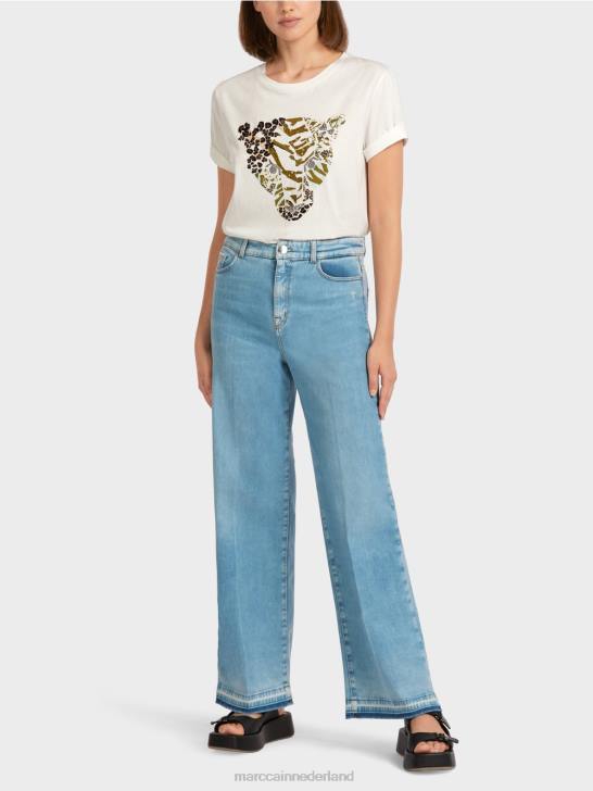 kleding vintage blauw 464J808 "Samen heroverwegen" jeans Marc Cain