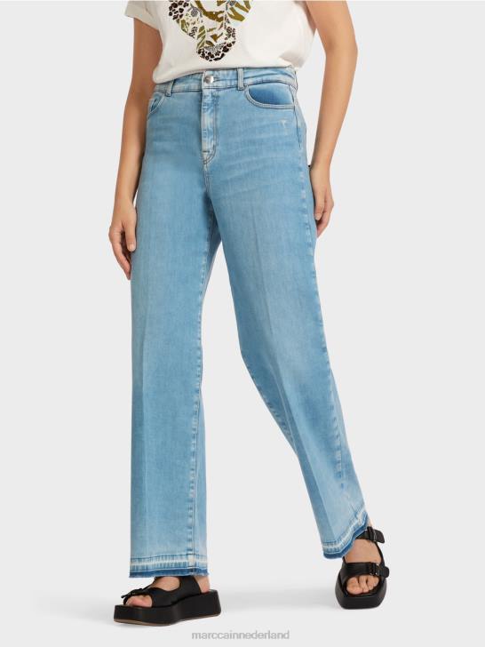 kleding vintage blauw 464J808 \"Samen heroverwegen\" jeans Marc Cain