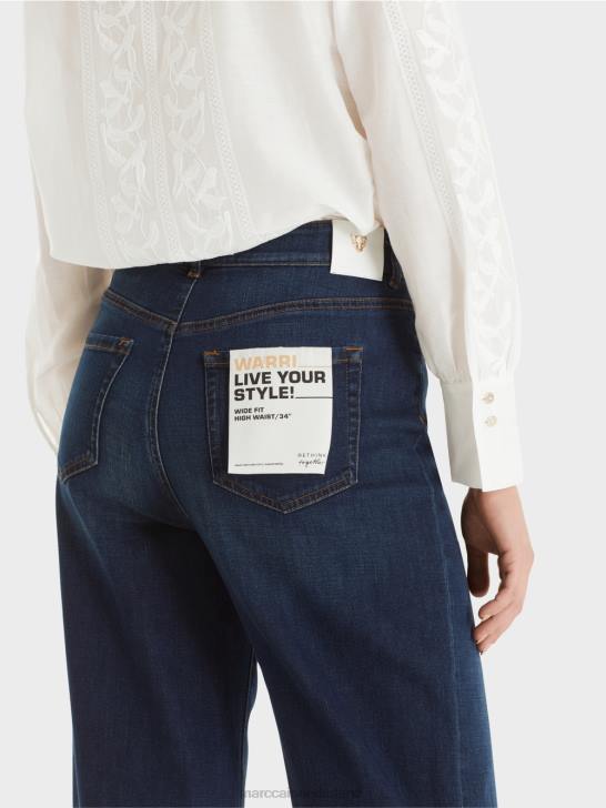 kleding vintage indigo 464J784 warri \"samen heroverwegen\" jeans Marc Cain