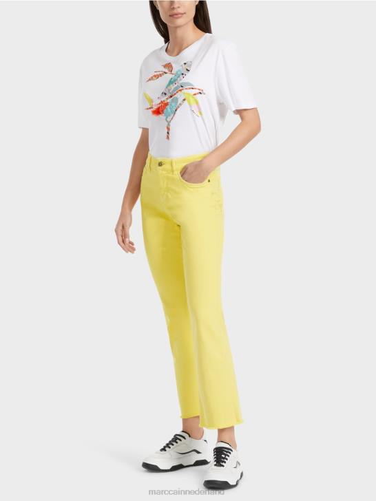 kleding zachte citroen 464J789 "Samen heroverwegen" broek forli Marc Cain