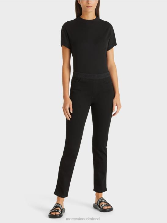 kleding zwart 464J816 siena jeans "rethink Together". Marc Cain