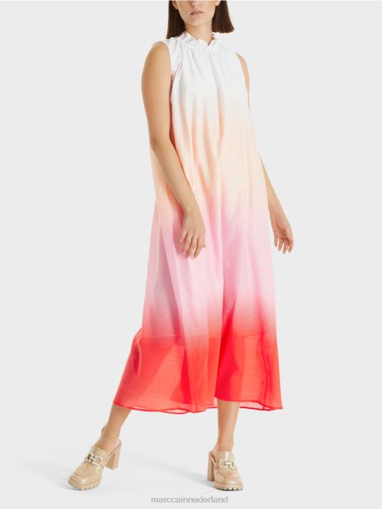 kleding fel roze 464J104 jurk met kleurverloop Marc Cain
