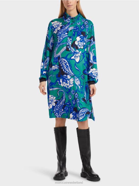 kleding glazuur 464J3 casual 'samen heroverwegen'-jurk Marc Cain