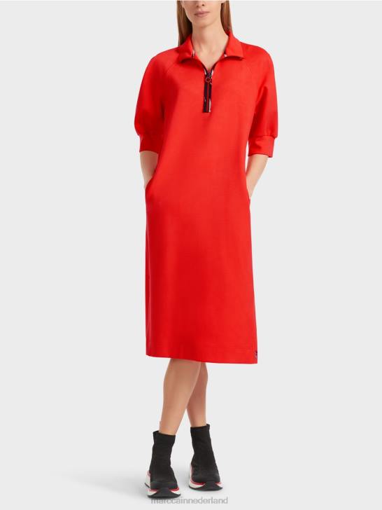 kleding kampari 464J16 sportieve lange jurk Marc Cain