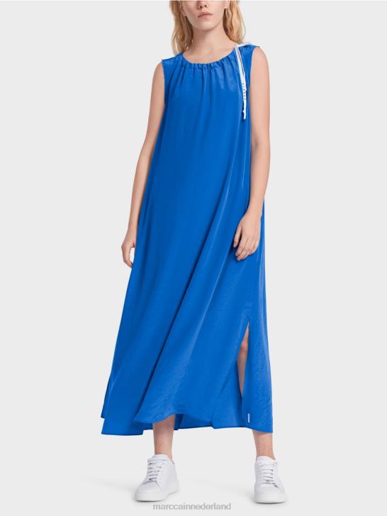 kleding nieuwe parachutist 464J57 Effen gekleurde jurk in een uitlopende vorm Marc Cain