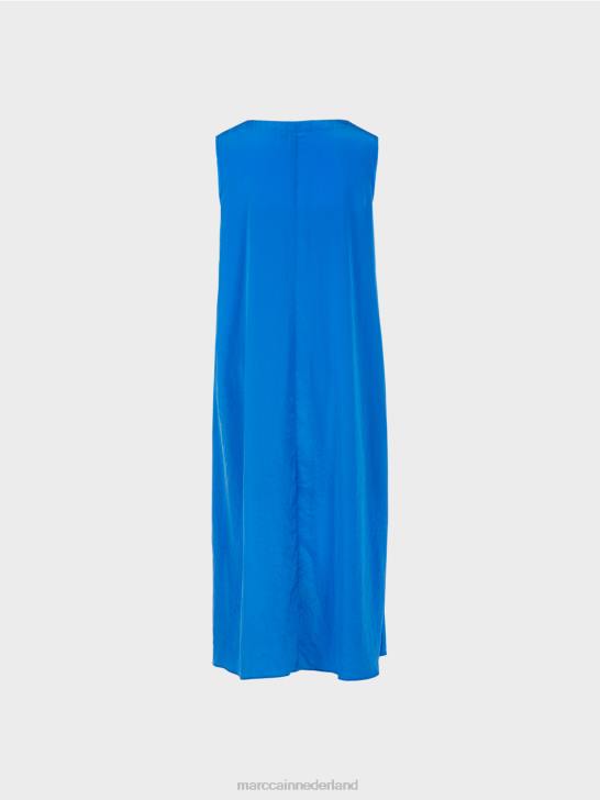 kleding nieuwe parachutist 464J57 Effen gekleurde jurk in een uitlopende vorm Marc Cain