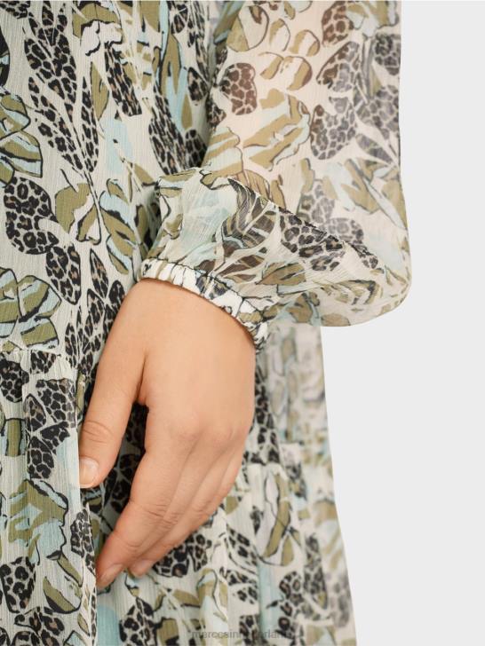 kleding zacht dakraam 464J112 lichtgewicht jurk van viscose-crêpe Marc Cain