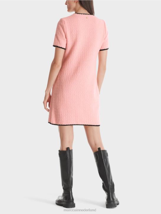 kleding zacht poederroze 464J36 sportieve jurk gebreid in Duitsland Marc Cain