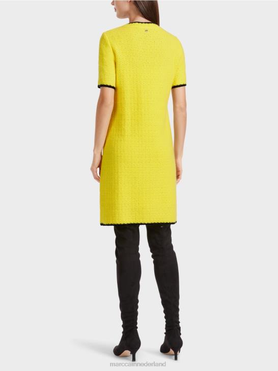 kleding zachte citroen 464J37 sportieve jurk gebreid in Duitsland Marc Cain