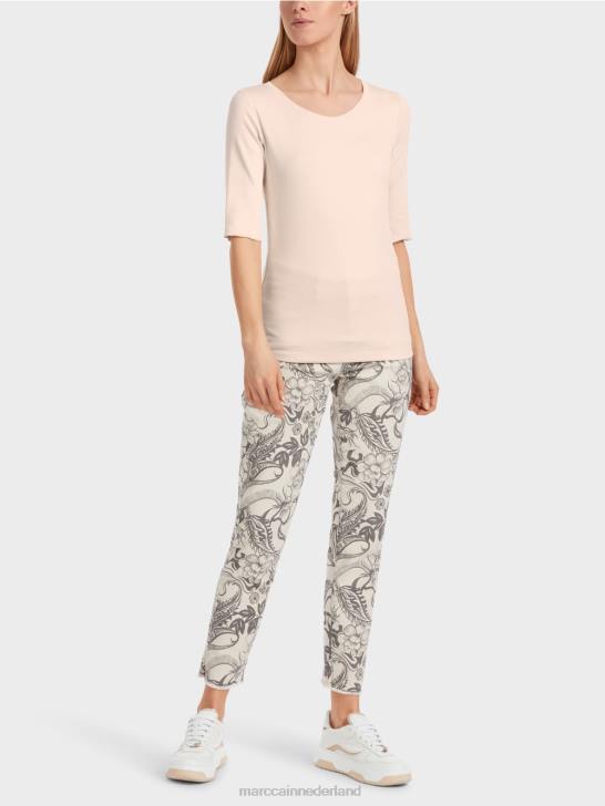 kleding Amandelbloesem 464J1234 effen t-shirt met 3/4 mouwen Marc Cain