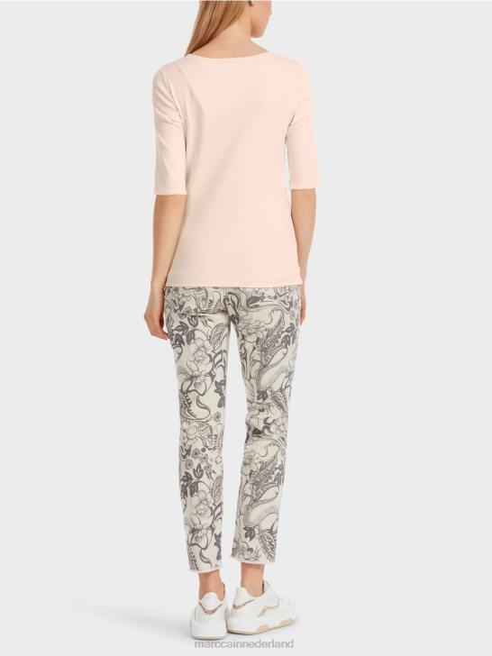 kleding Amandelbloesem 464J1234 effen t-shirt met 3/4 mouwen Marc Cain