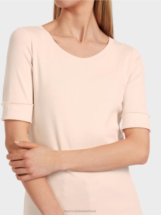 kleding Amandelbloesem 464J1234 effen t-shirt met 3/4 mouwen Marc Cain