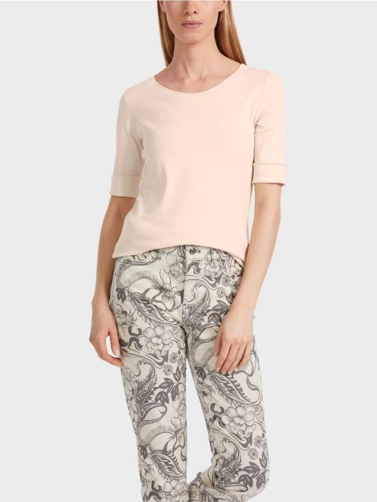 kleding Amandelbloesem 464J1234 effen t-shirt met 3/4 mouwen Marc Cain