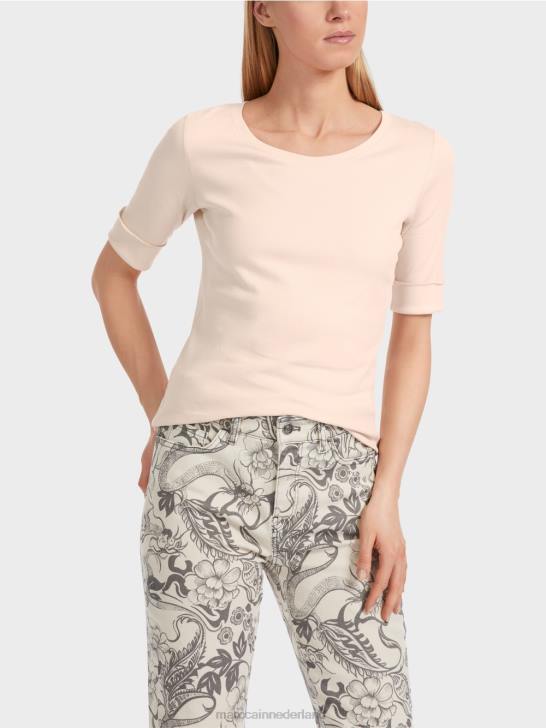 kleding Amandelbloesem 464J1234 effen t-shirt met 3/4 mouwen Marc Cain