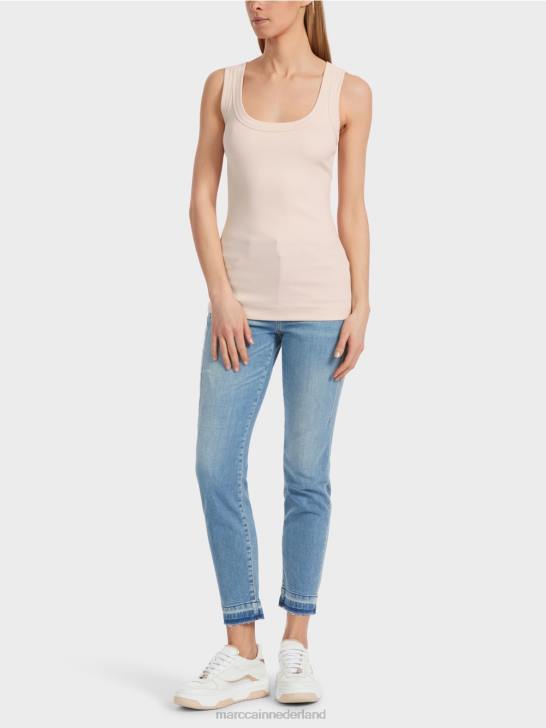 kleding Amandelbloesem 464J1235 mouwloze katoenen ribtop Marc Cain