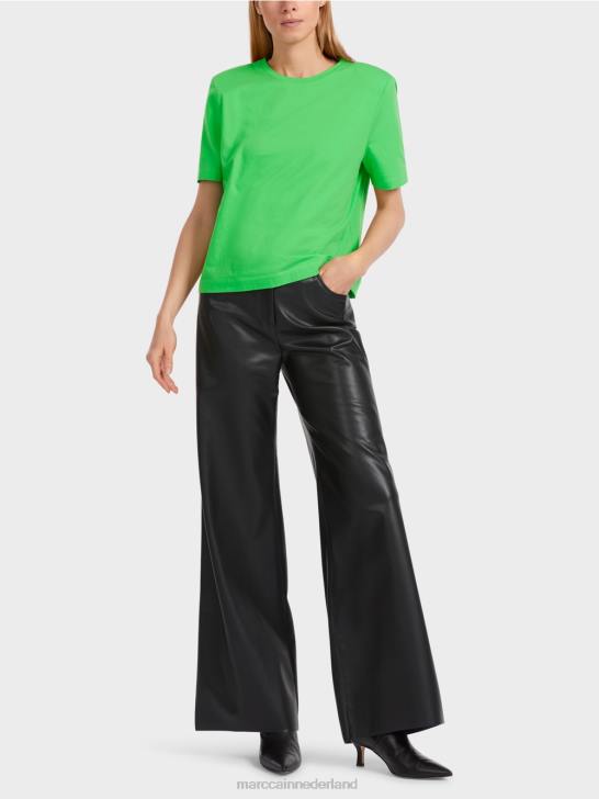 kleding donker appelgroen 464J1249 T-shirt met een boxy-snit Marc Cain