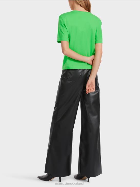 kleding donker appelgroen 464J1249 T-shirt met een boxy-snit Marc Cain