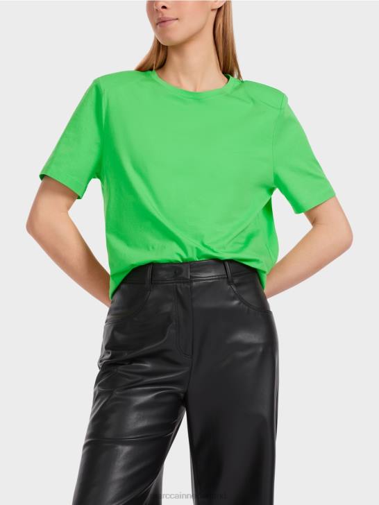 kleding donker appelgroen 464J1249 T-shirt met een boxy-snit Marc Cain