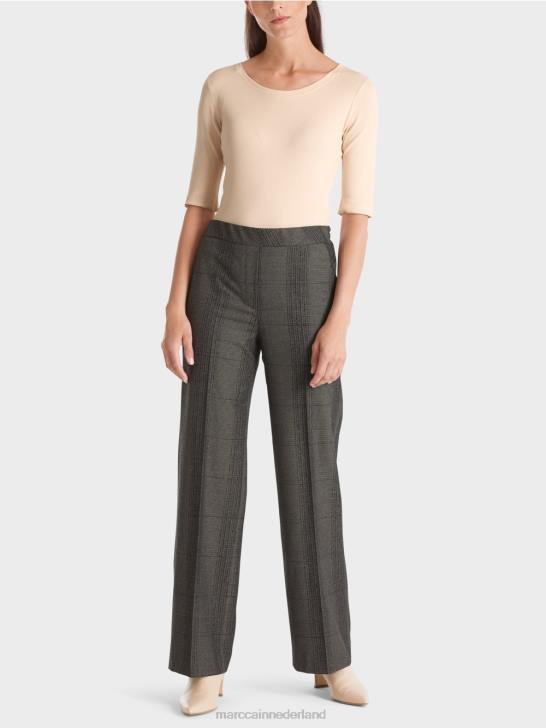 kleding donkere crème 464J1339 t-shirt met lengte mouwen Marc Cain