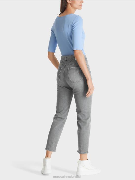 kleding donkere zomerhemel 464J1335 t-shirt met lengte mouwen Marc Cain