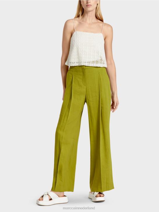 kleding gebroken wit 464J1401 kanten crop-topje Marc Cain