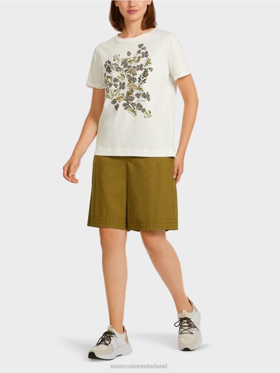 kleding gebroken wit 464J1426 "Samen heroverwegen" bovenaan Marc Cain