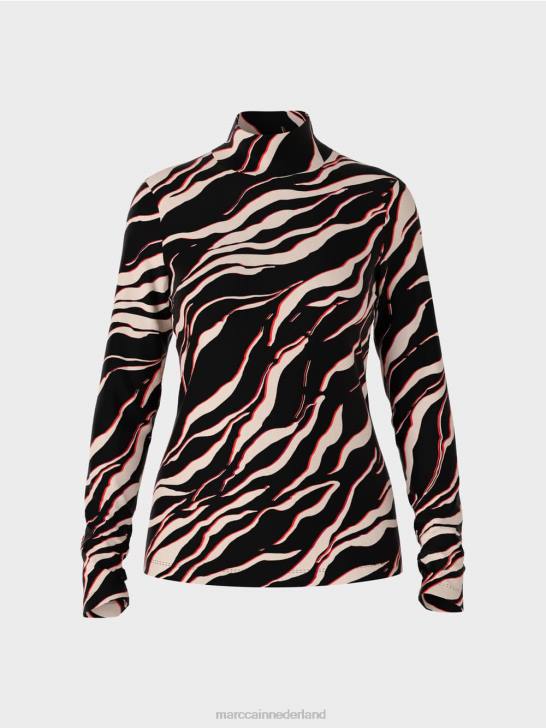 kleding kampari 464J1267 overhemd met lange mouwen en leo-design Marc Cain