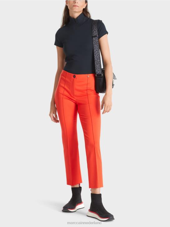 kleding middernacht blauw 464J1346 T-shirt met hoge hals Marc Cain