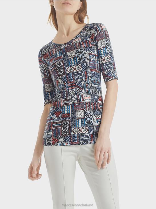 kleding riviera 464J1489 overhemd met etnische print Marc Cain