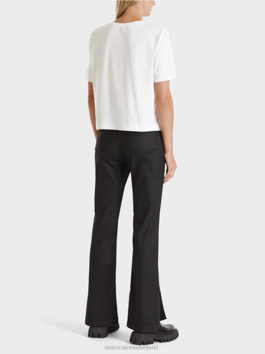 kleding wit 464J1250 T-shirt met een boxy-snit Marc Cain