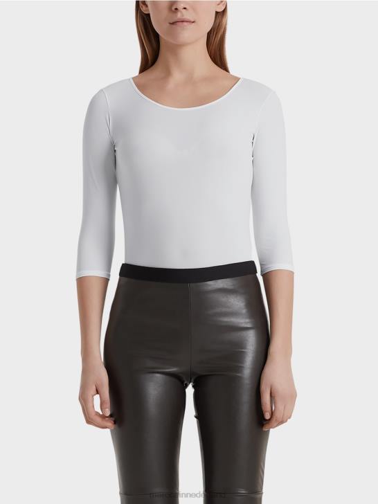 kleding wit 464J1481 uiterst delicaat shirt met lange mouwen Marc Cain