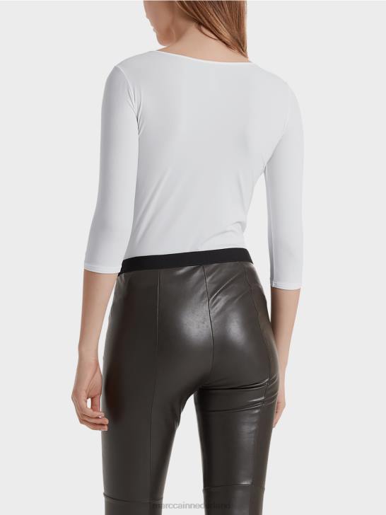 kleding wit 464J1481 uiterst delicaat shirt met lange mouwen Marc Cain