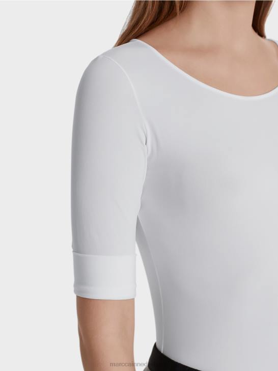 kleding wit 464J1481 uiterst delicaat shirt met lange mouwen Marc Cain