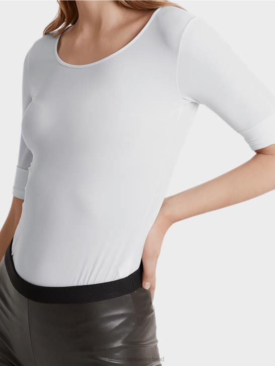 kleding wit 464J1481 uiterst delicaat shirt met lange mouwen Marc Cain