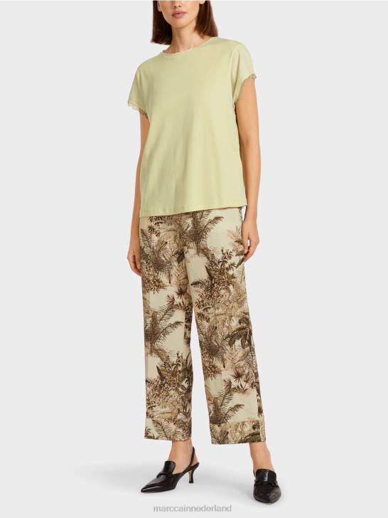 kleding zachte adem 464J1415 top met kanten rand Marc Cain