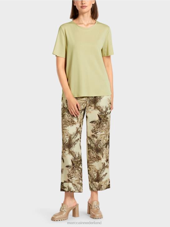 kleding zachte adem 464J1420 top van stretchkatoen Marc Cain